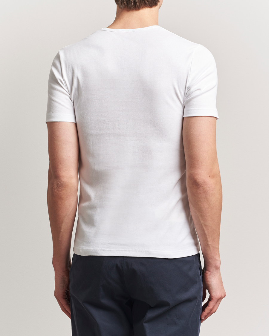 Hombres | Camisetas | Armor-lux | 2-Pack Crew Neck T-Shirt White/White