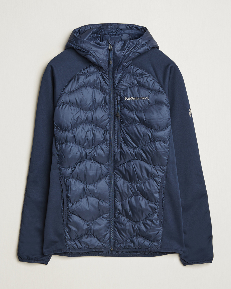 Hombres | Abrigos y chaquetas | Peak Performance | Helium Down Hooded Hybrid Jacket Blue Shadow