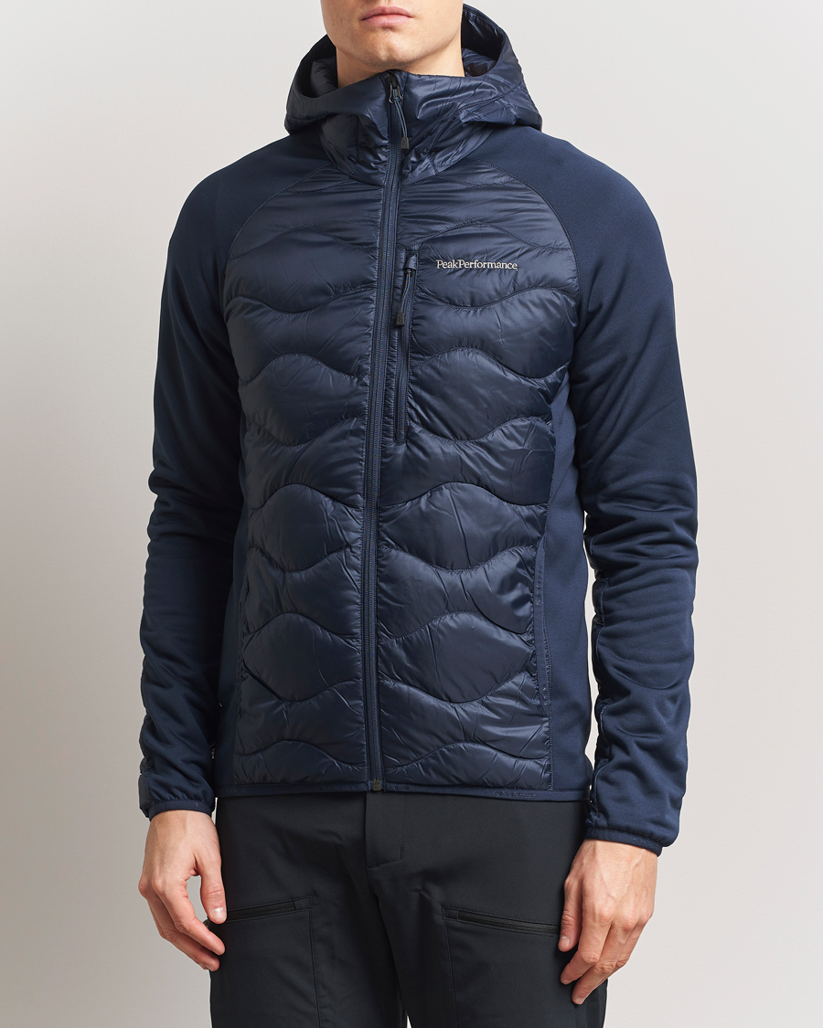 Hombres | Abrigos y chaquetas | Peak Performance | Helium Down Hooded Hybrid Jacket Blue Shadow