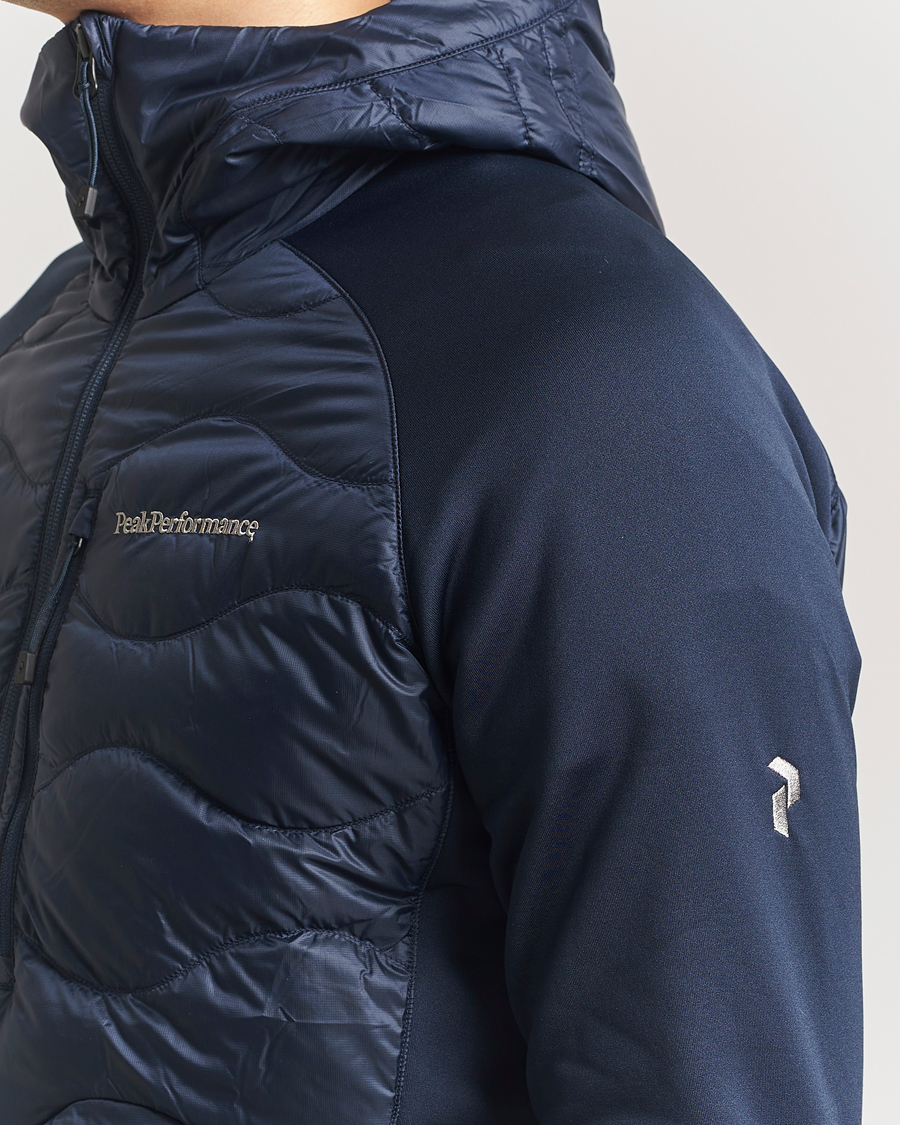 Hombres | Abrigos y chaquetas | Peak Performance | Helium Down Hooded Hybrid Jacket Blue Shadow