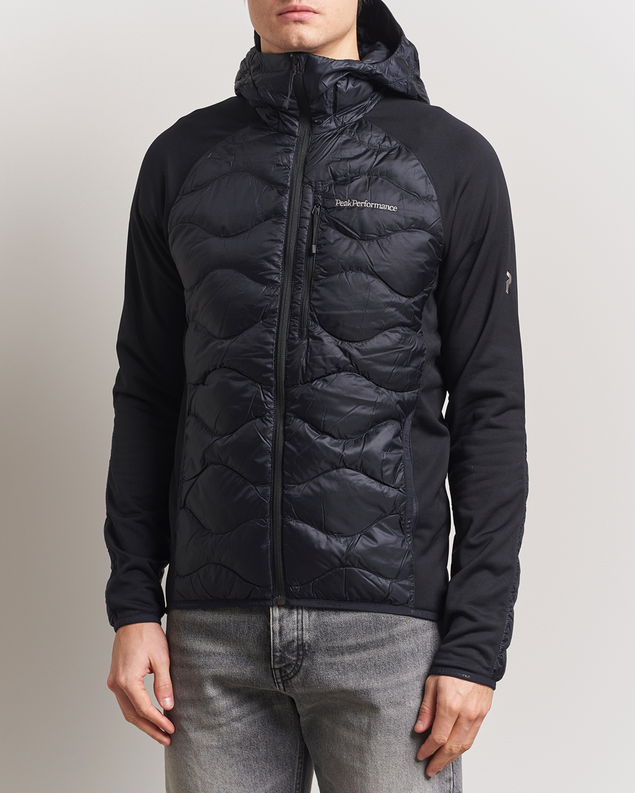 Hombres | Abrigos y chaquetas | Peak Performance | Helium Down Hooded Hybrid Jacket Black
