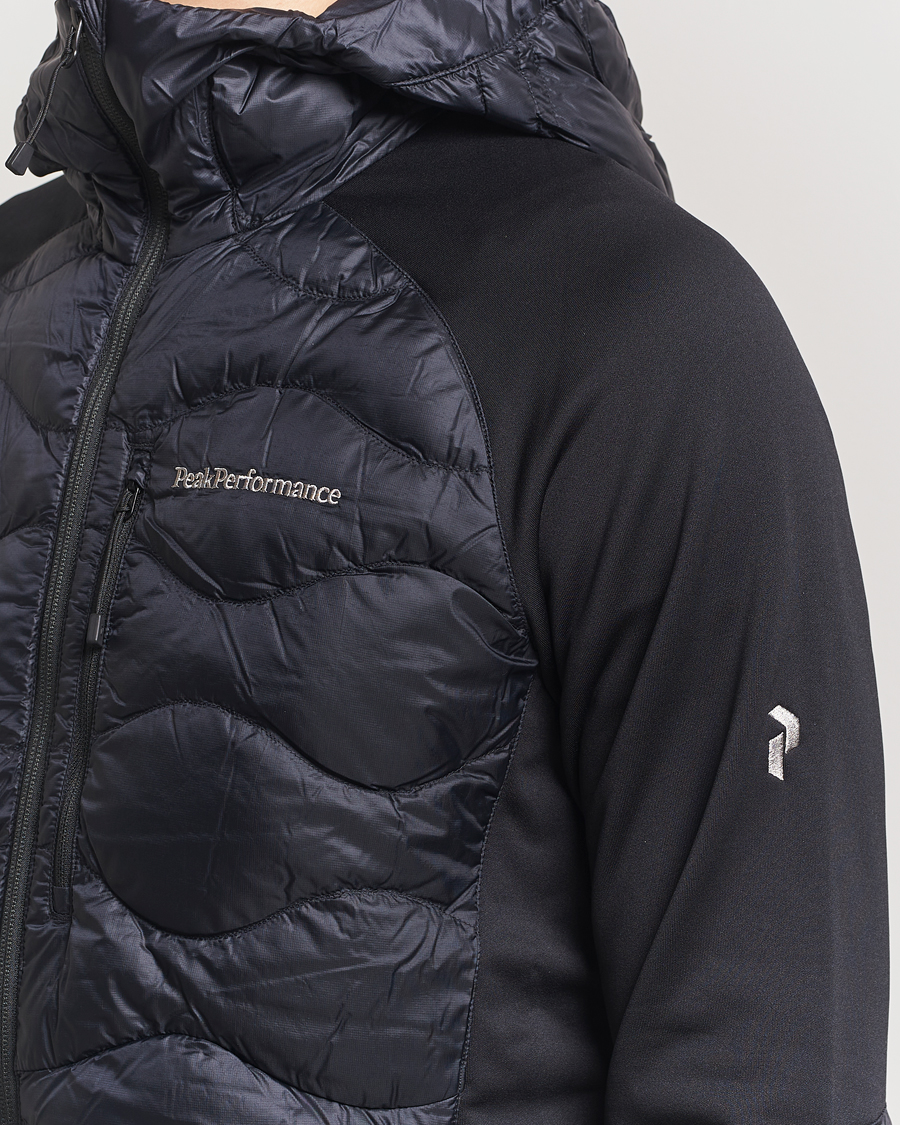 Hombres | Abrigos y chaquetas | Peak Performance | Helium Down Hooded Hybrid Jacket Black