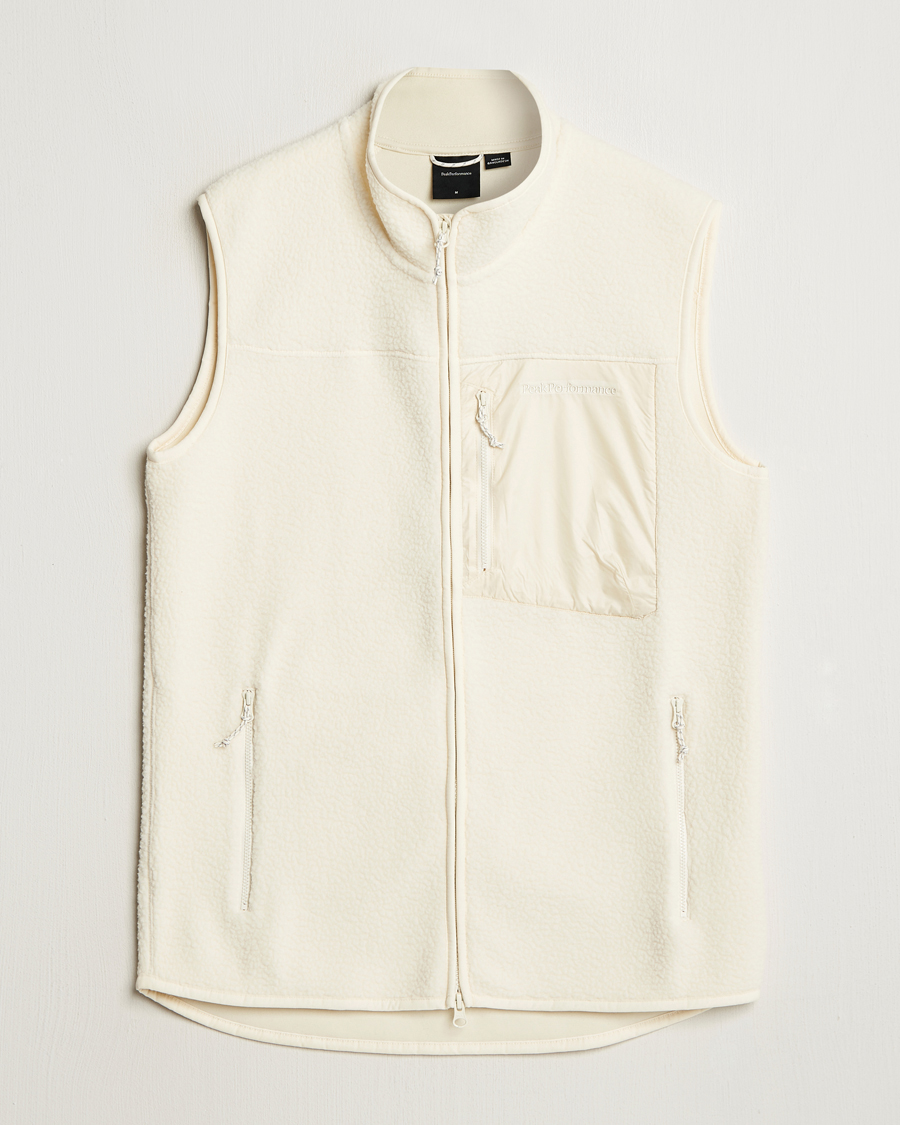 Hombres | Jerséis y prendas de punto | Peak Performance | Pile Vest Vintage White