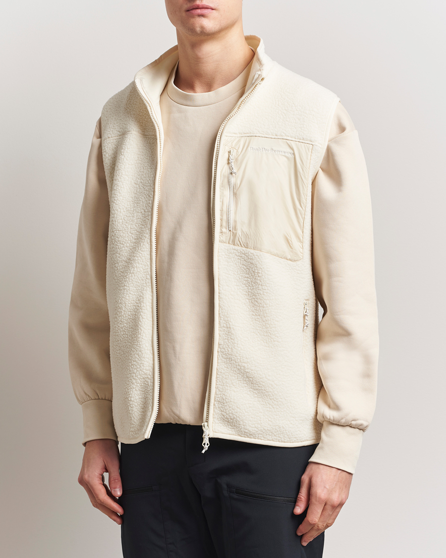 Hombres | Jerséis y prendas de punto | Peak Performance | Pile Vest Vintage White
