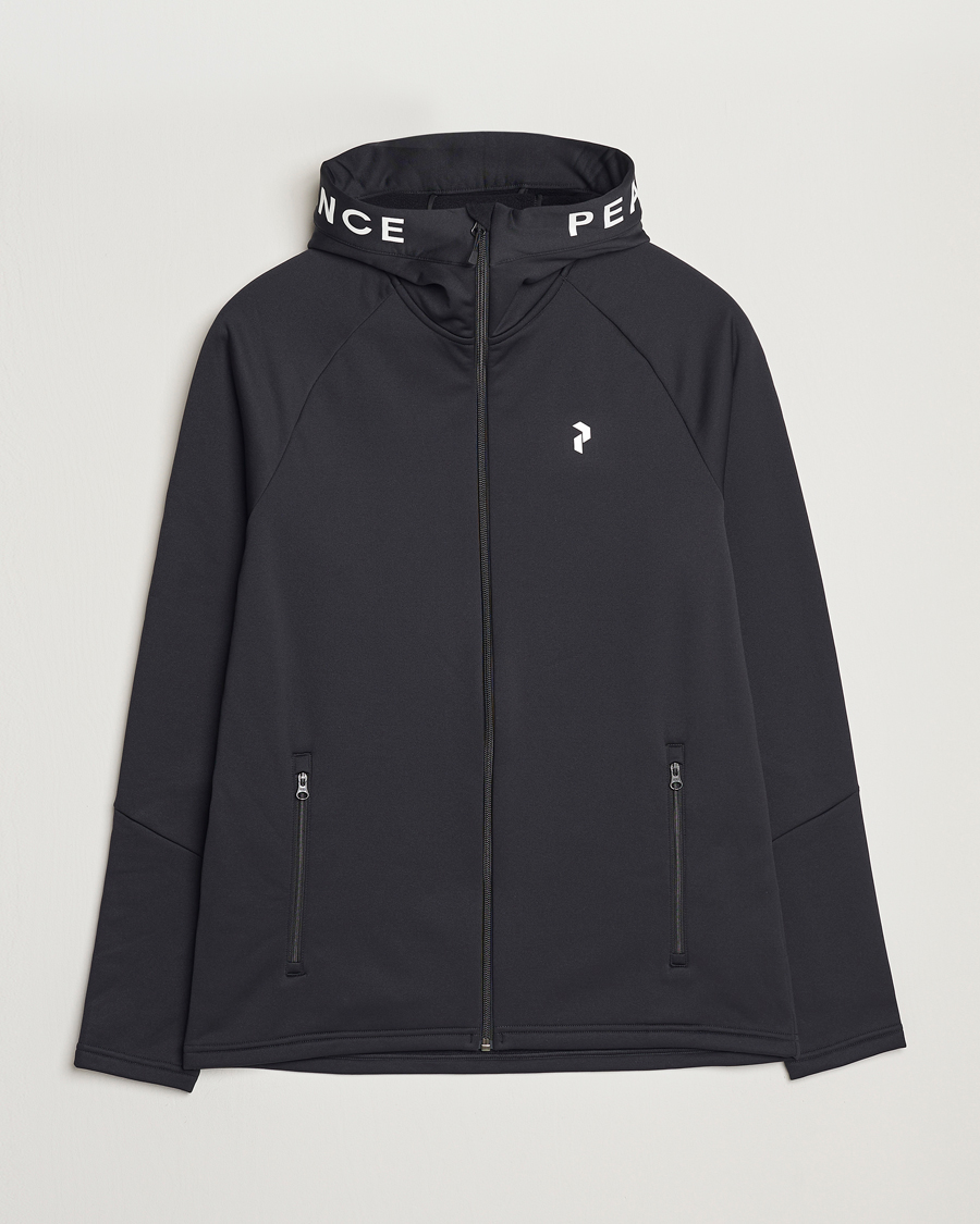 Hombres | Jerséis y prendas de punto | Peak Performance | Rider Hooded Full Zip Black