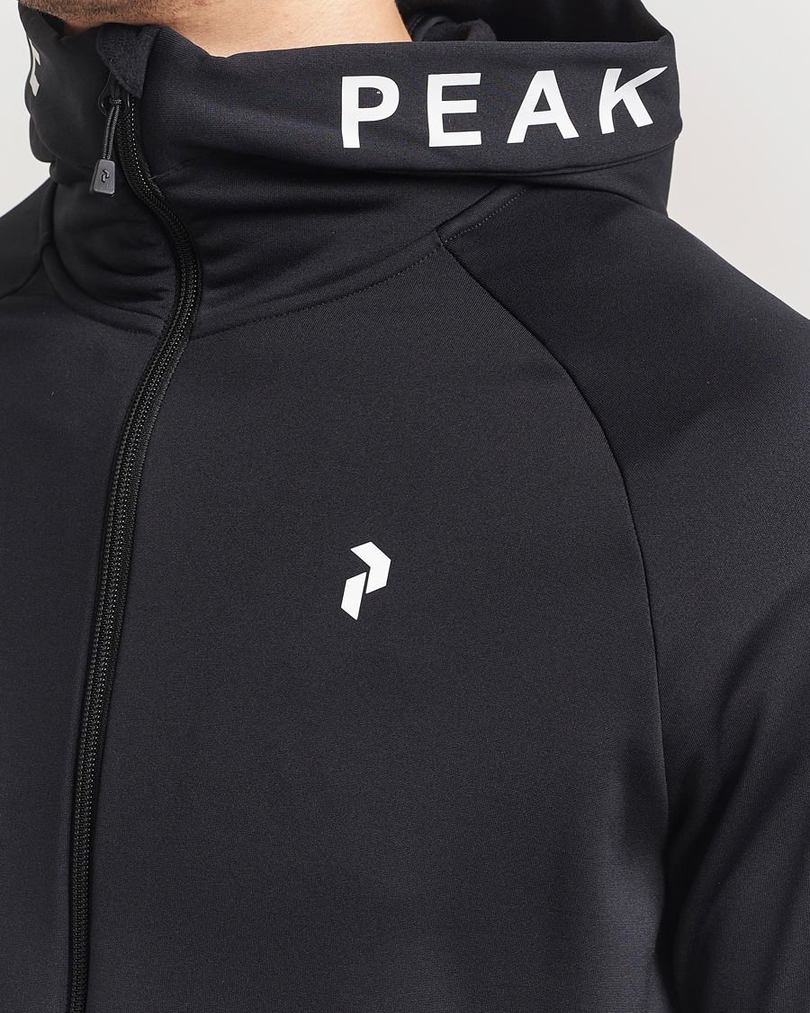 Hombres | Jerséis y prendas de punto | Peak Performance | Rider Hooded Full Zip Black