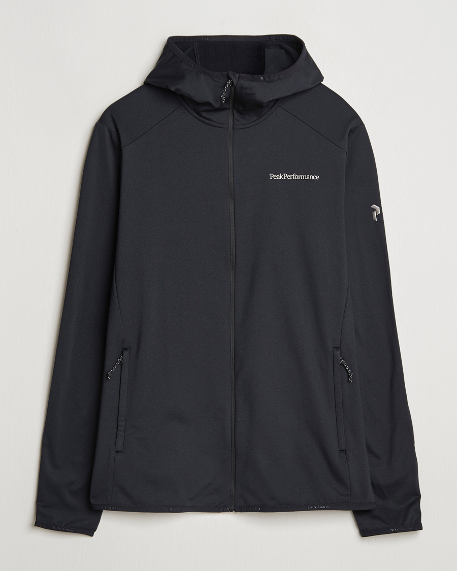 Hombres | Jerséis y prendas de punto | Peak Performance | Light Hooded Full Zip Black