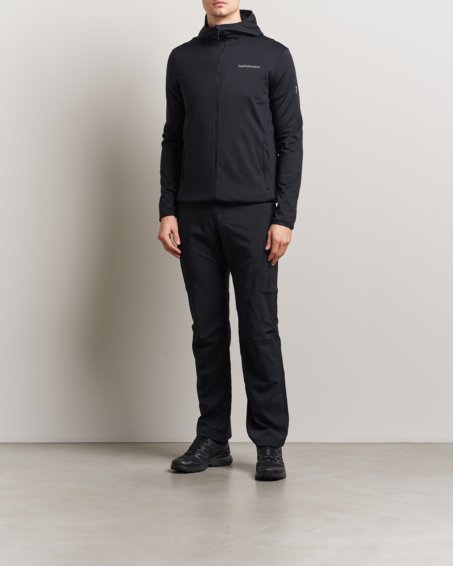 Hombres | Jerséis y prendas de punto | Peak Performance | Light Hooded Full Zip Black
