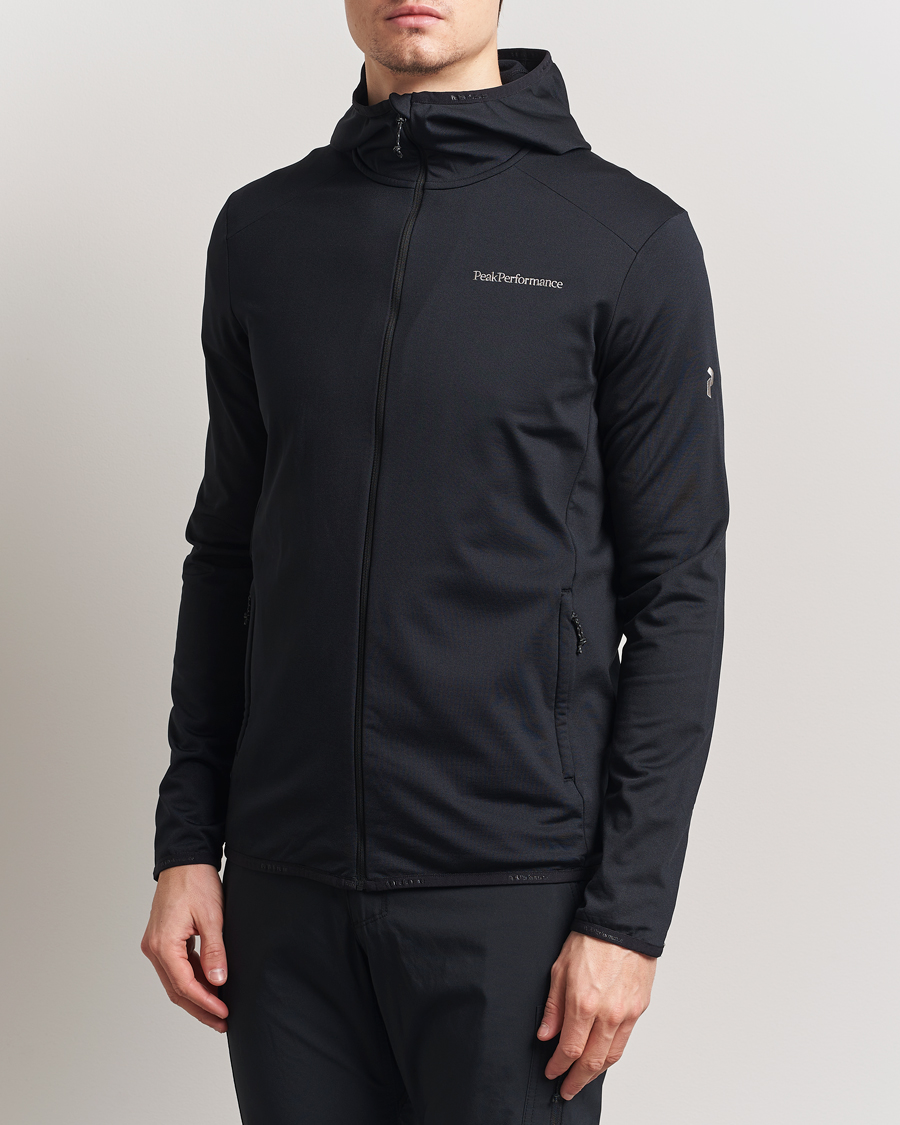 Hombres | Jerséis y prendas de punto | Peak Performance | Light Hooded Full Zip Black