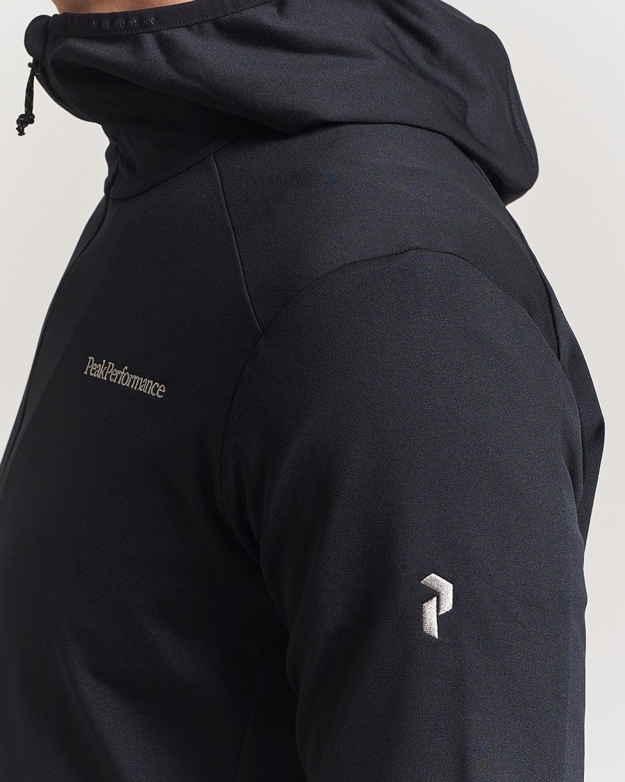 Hombres | Jerséis y prendas de punto | Peak Performance | Light Hooded Full Zip Black