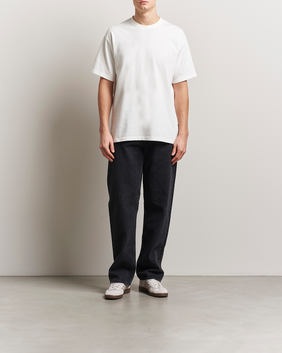 Hombres | Camisetas | Peak Performance | Heavy Cotton Crew Neck T-Shirt Off White
