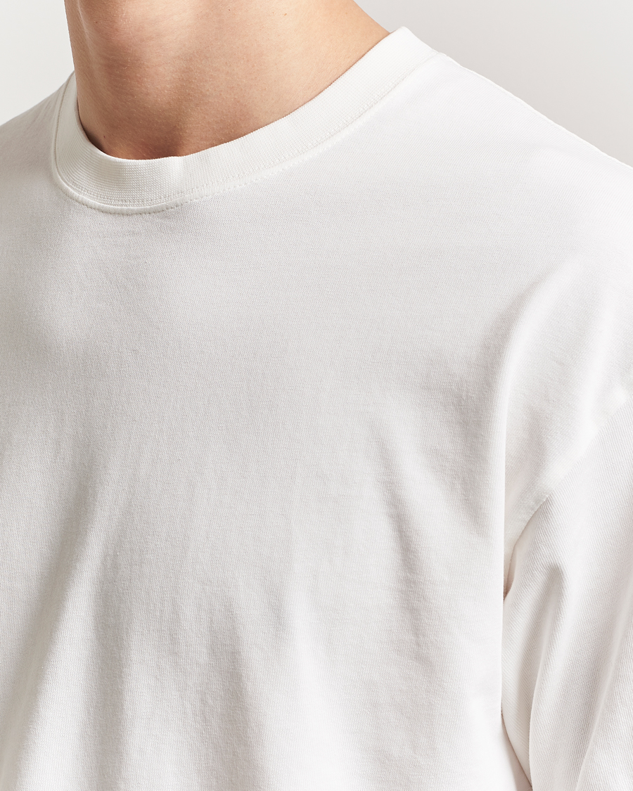 Hombres | Camisetas | Peak Performance | Heavy Cotton Crew Neck T-Shirt Off White