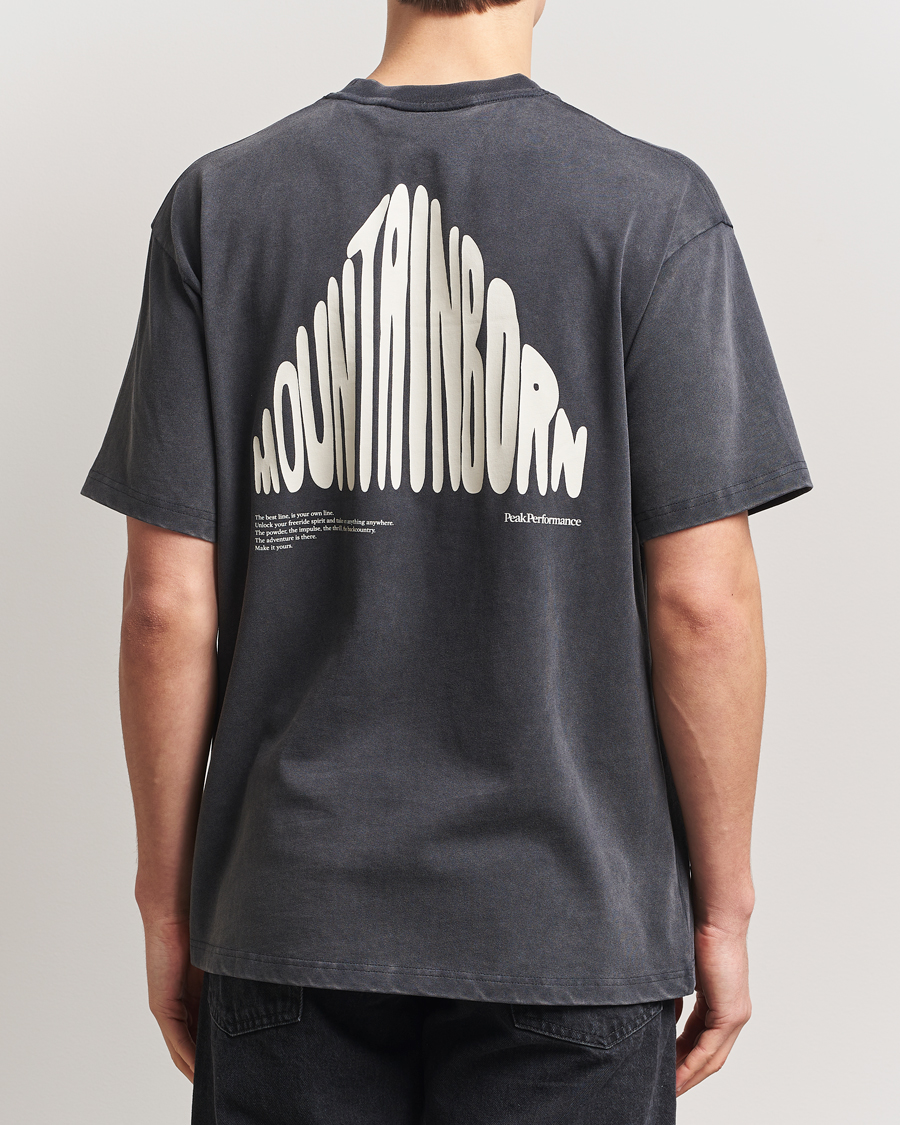 Hombres | Camisetas | Peak Performance | Graphic Crew Neck T-Shirt Black