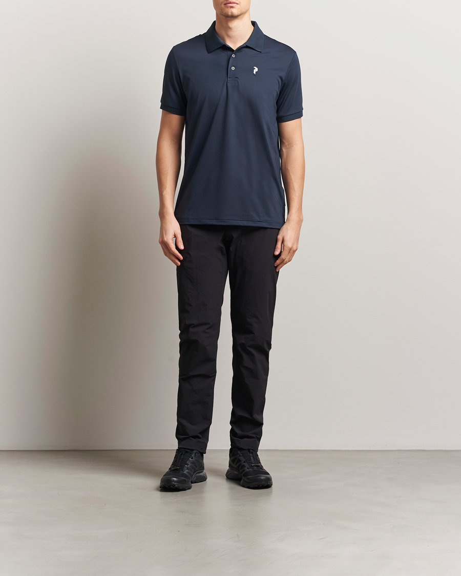 Hombres | Polos | Peak Performance | Vespar Performance Polo Salute Blue
