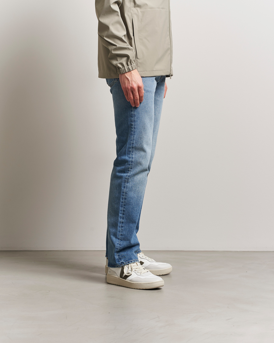 Hombres | Veja V-90 Mesh Sneaker White/Khaki | Veja | V-90 Mesh Sneaker White/Khaki