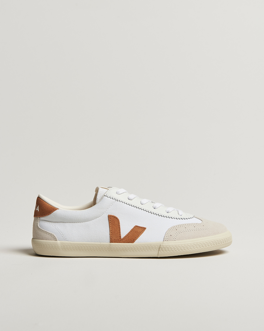 Hombres | Veja Volley Sneaker White/Umber | Veja | Volley Sneaker White/Umber