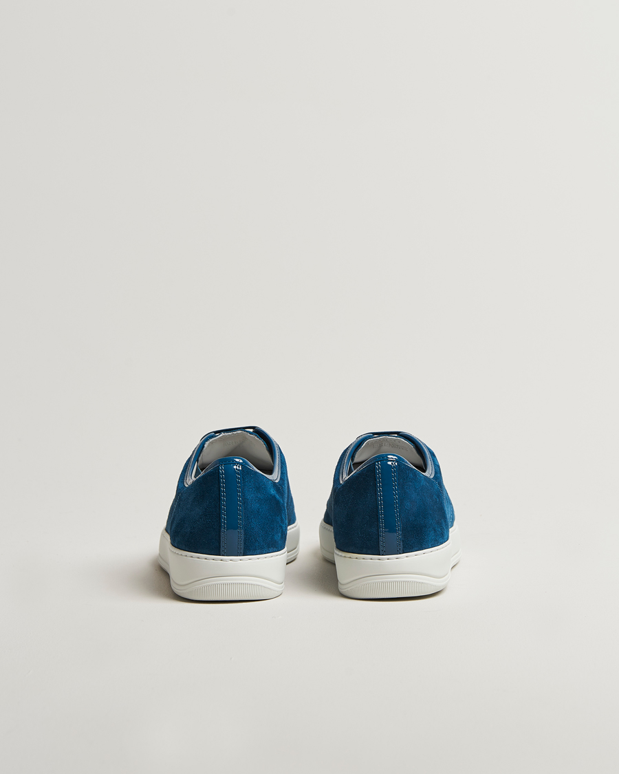Hombres | Lanvin Patent Cap Toe Sneaker Petrol Blue | Lanvin | Patent Cap Toe Sneaker Petrol Blue