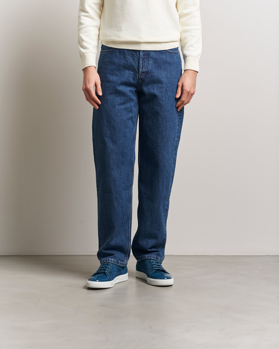 Hombres | Lanvin Patent Cap Toe Sneaker Petrol Blue | Lanvin | Patent Cap Toe Sneaker Petrol Blue