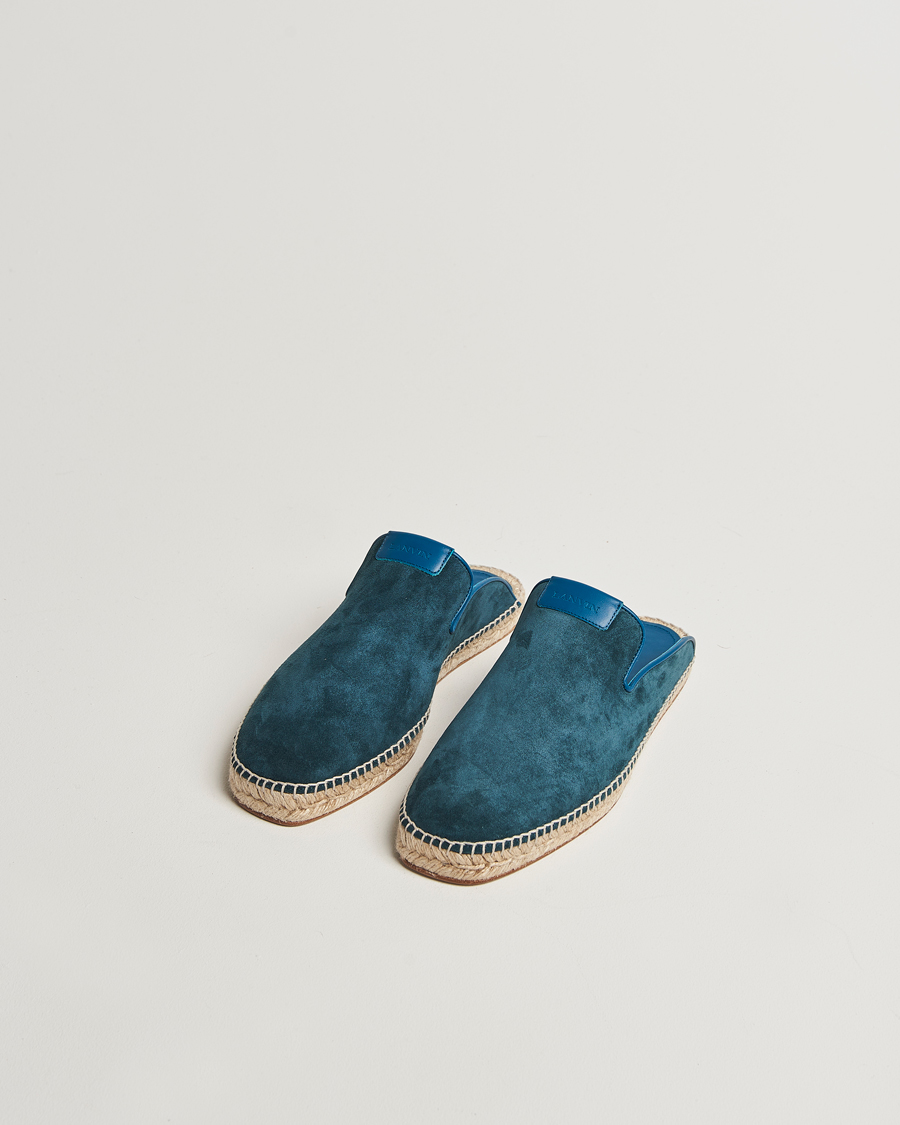 Hombres | Lanvin Espadrilles Petrol Blue | Lanvin | Espadrilles Petrol Blue