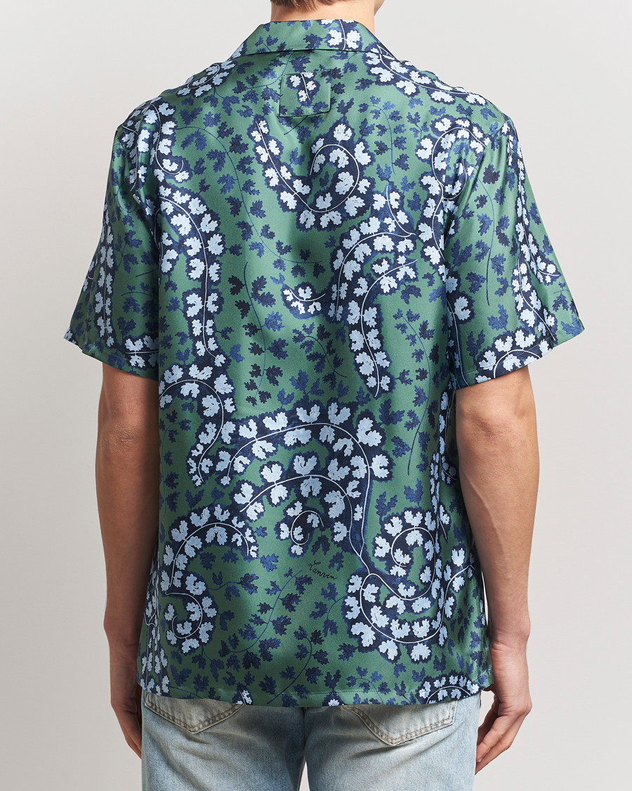 Hombres | Camisas | Lanvin | Rateau Print Bowling Shirt Sage Green