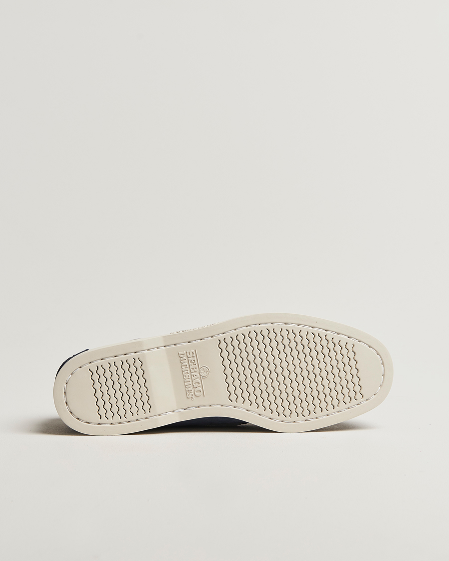 Hombres | Sebago Docksides Portland Nubuck Boat Shoe Blue Navy | Sebago | Docksides Portland Nubuck Boat Shoe Blue Navy