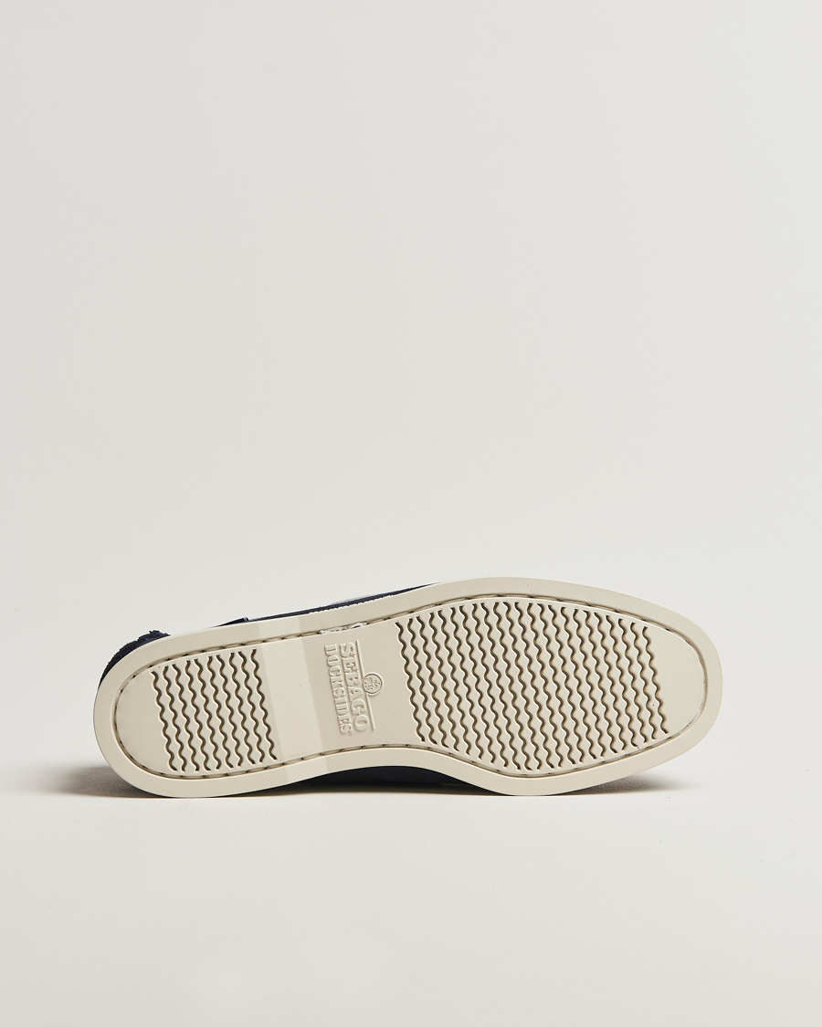Hombres | Zapatos náuticos | Sebago | Docksides Portland Jib Boat Shoe Navy/Grey