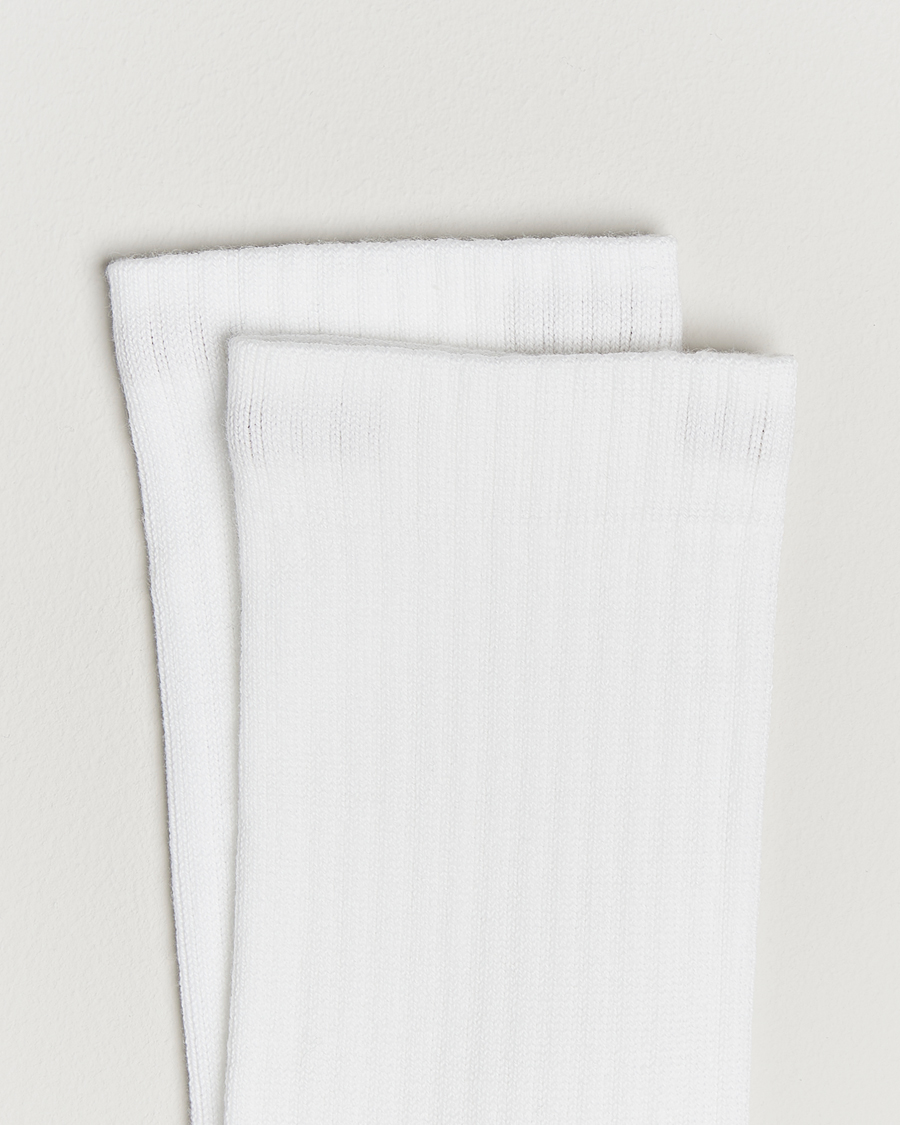 Hombres | Ropa interior y calcetines | Sweyd | Two Tone Cotton Socks Off White/White