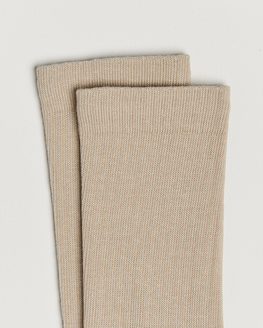 Hombres | Ropa interior y calcetines | Sweyd | Two Tone Cotton Socks Sand/Off White