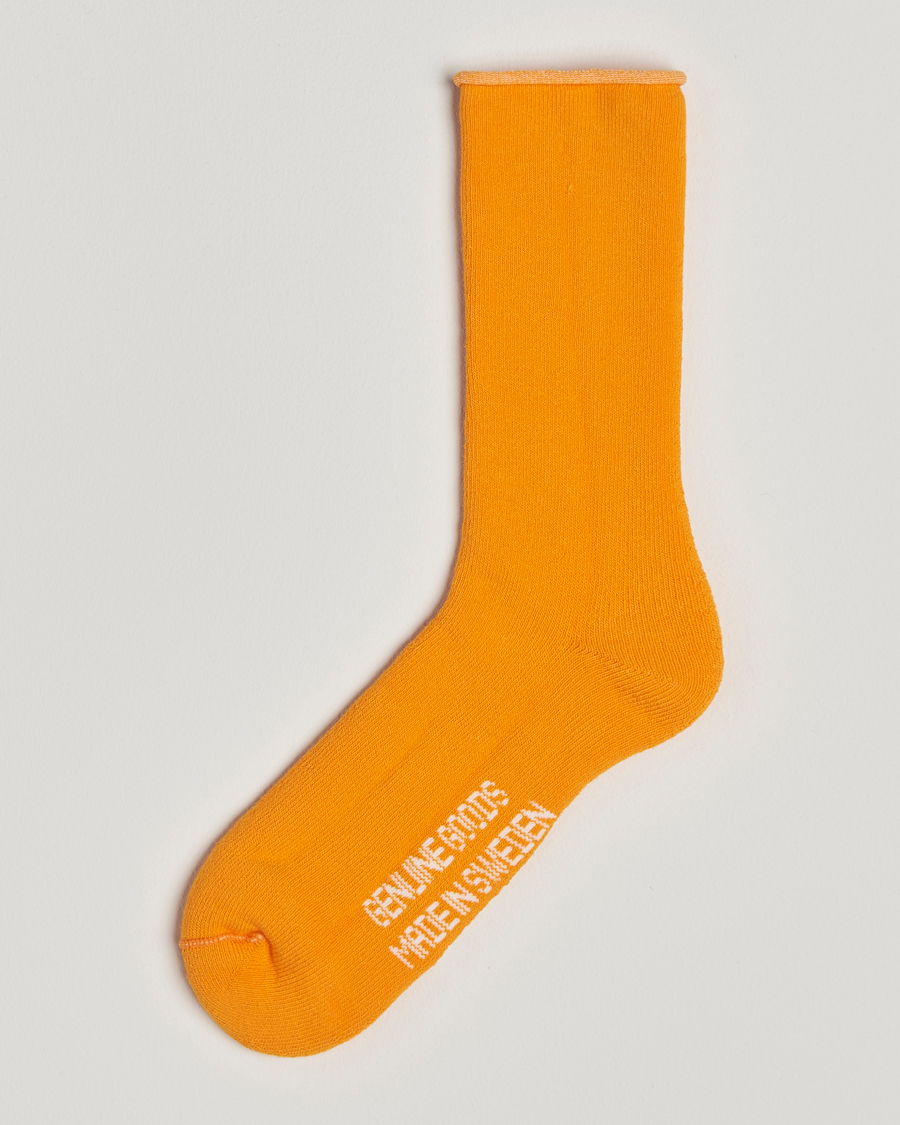 Hombres | Ropa interior y calcetines | Sweyd | Cotton Cabin Socks Safety Orange