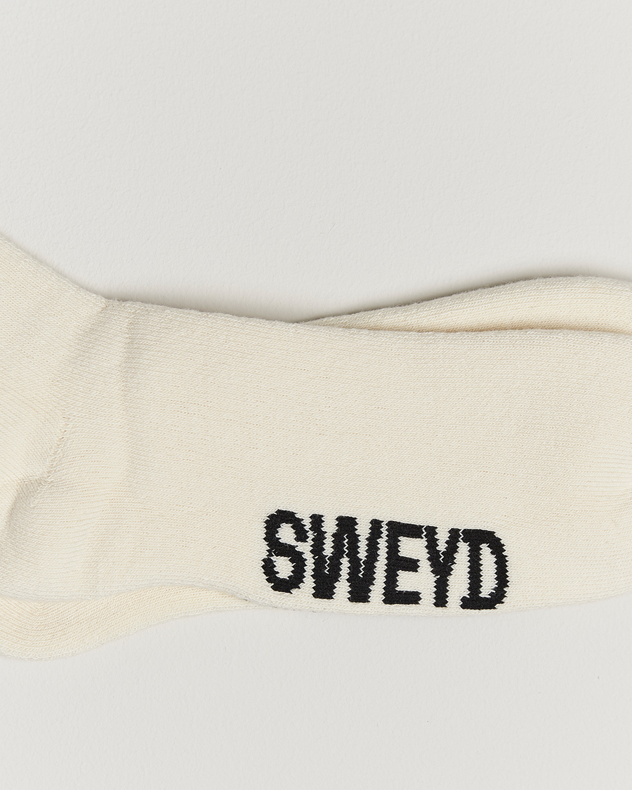 Hombres | Ropa interior y calcetines | Sweyd | Cotton Cabin Socks Off White