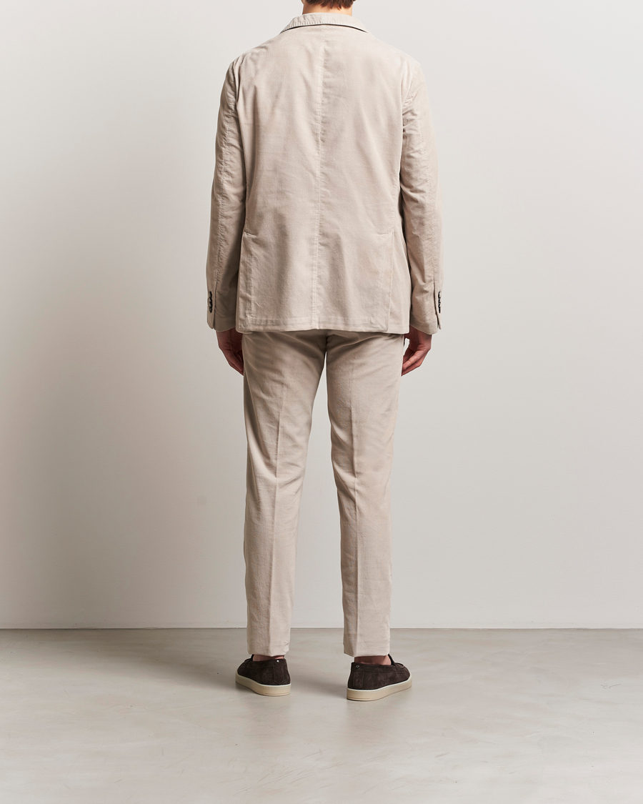 Hombres | Trajes | Massimo Alba | Sloop Baby Corduroy Suit Beige