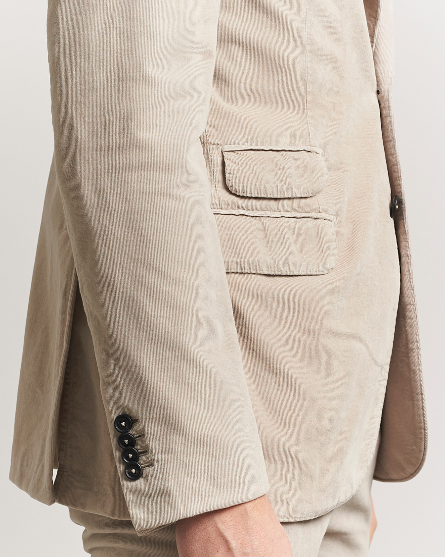 Hombres | Trajes | Massimo Alba | Sloop Baby Corduroy Suit Beige