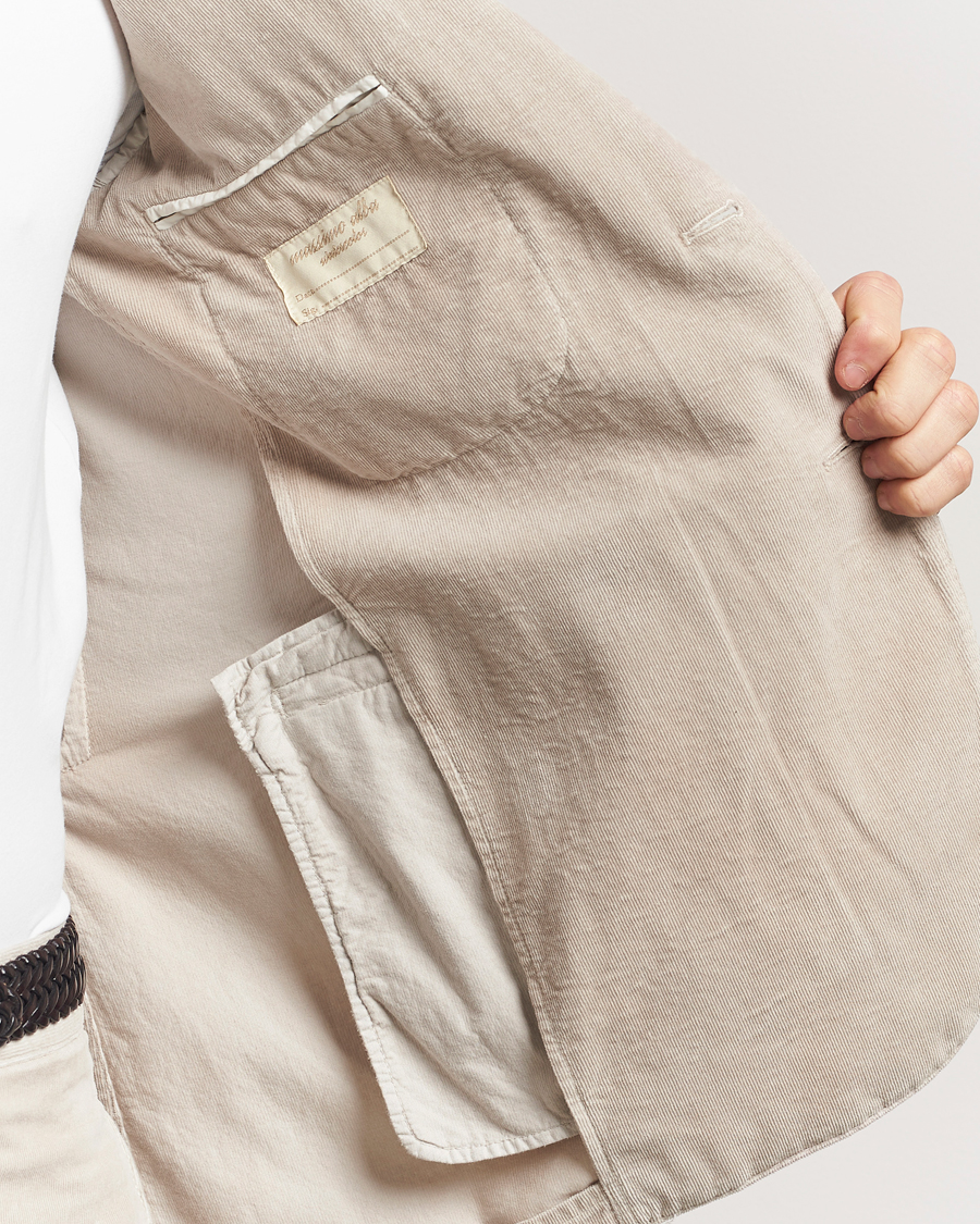 Hombres | Trajes | Massimo Alba | Sloop Baby Corduroy Suit Beige