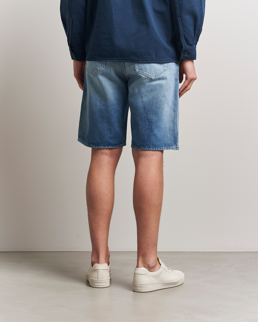 Hombres | Pantalones cortos | Tiger of Sweden | Kylian Denim Shorts Medium Blue