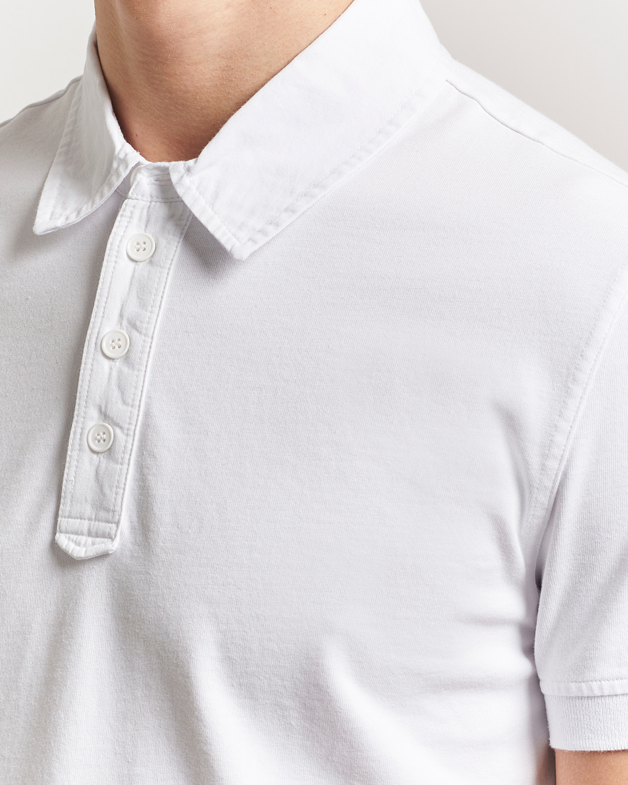 Hombres | Polos | Tiger of Sweden | Ronen Cotton Polo Pure White