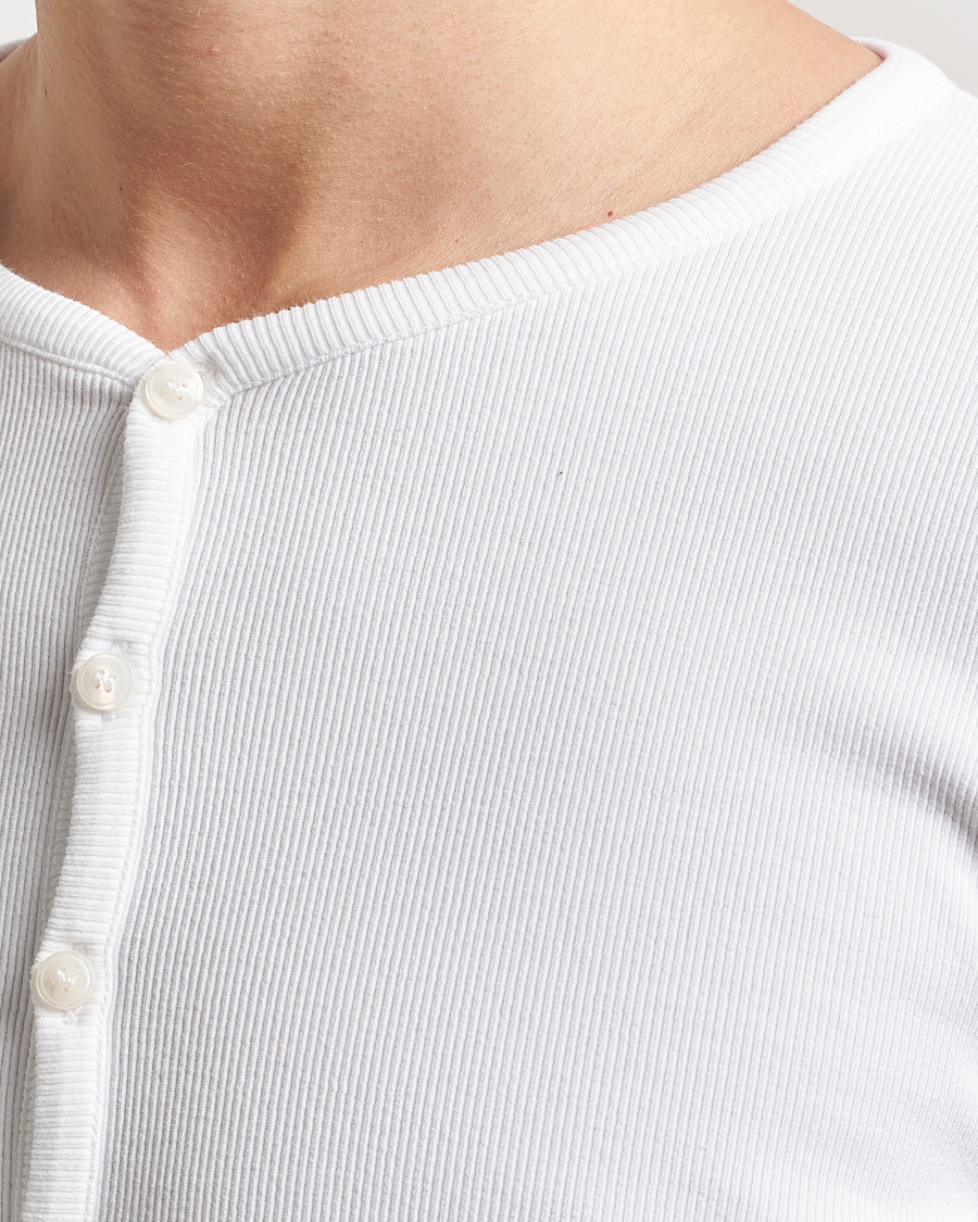 Hombres | Jerséis y prendas de punto | Tiger of Sweden | Roye Long Sleeve Henley Pure White