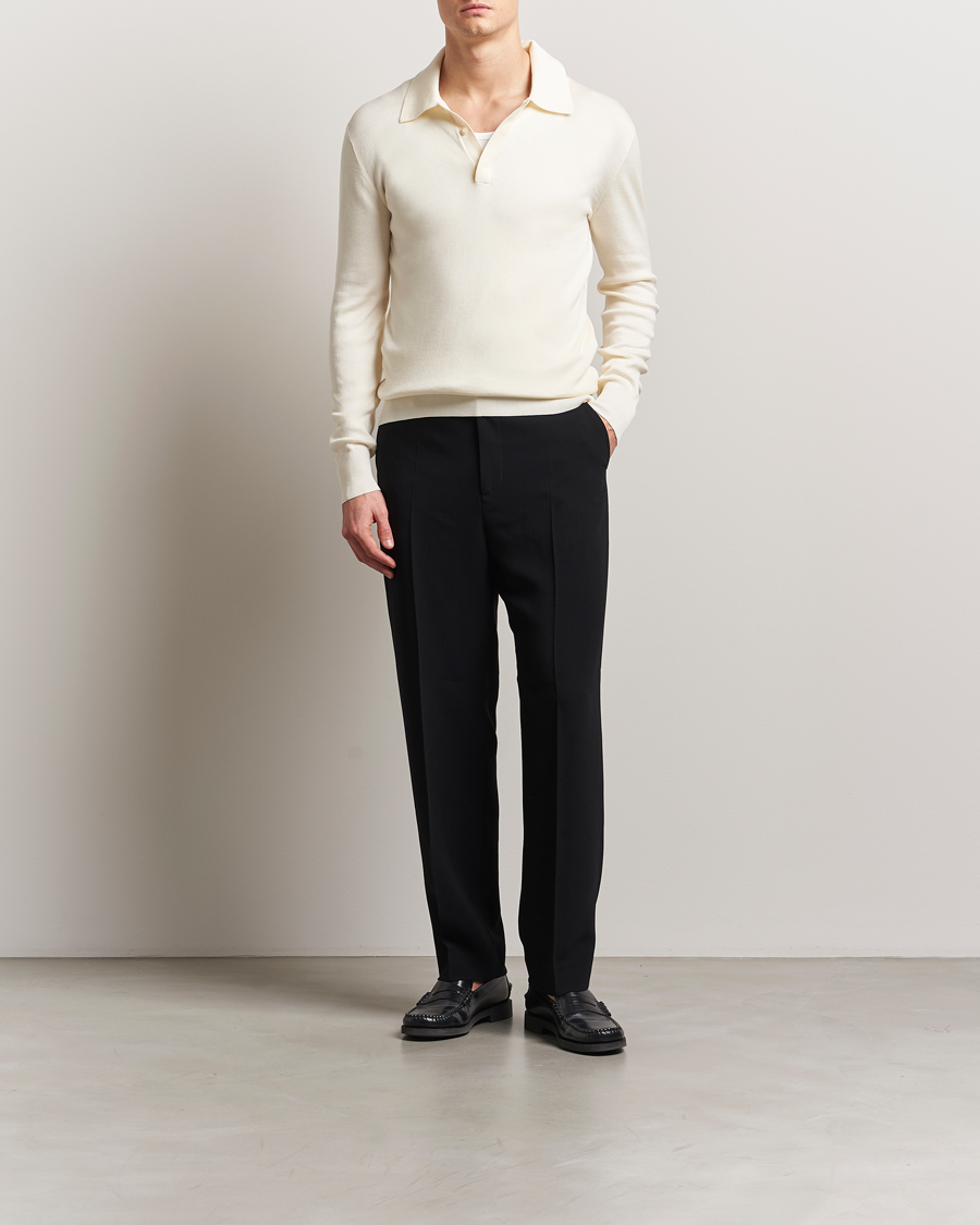 Hombres | Jerséis y prendas de punto | Tiger of Sweden | Appleton Knitted Polo Fever White