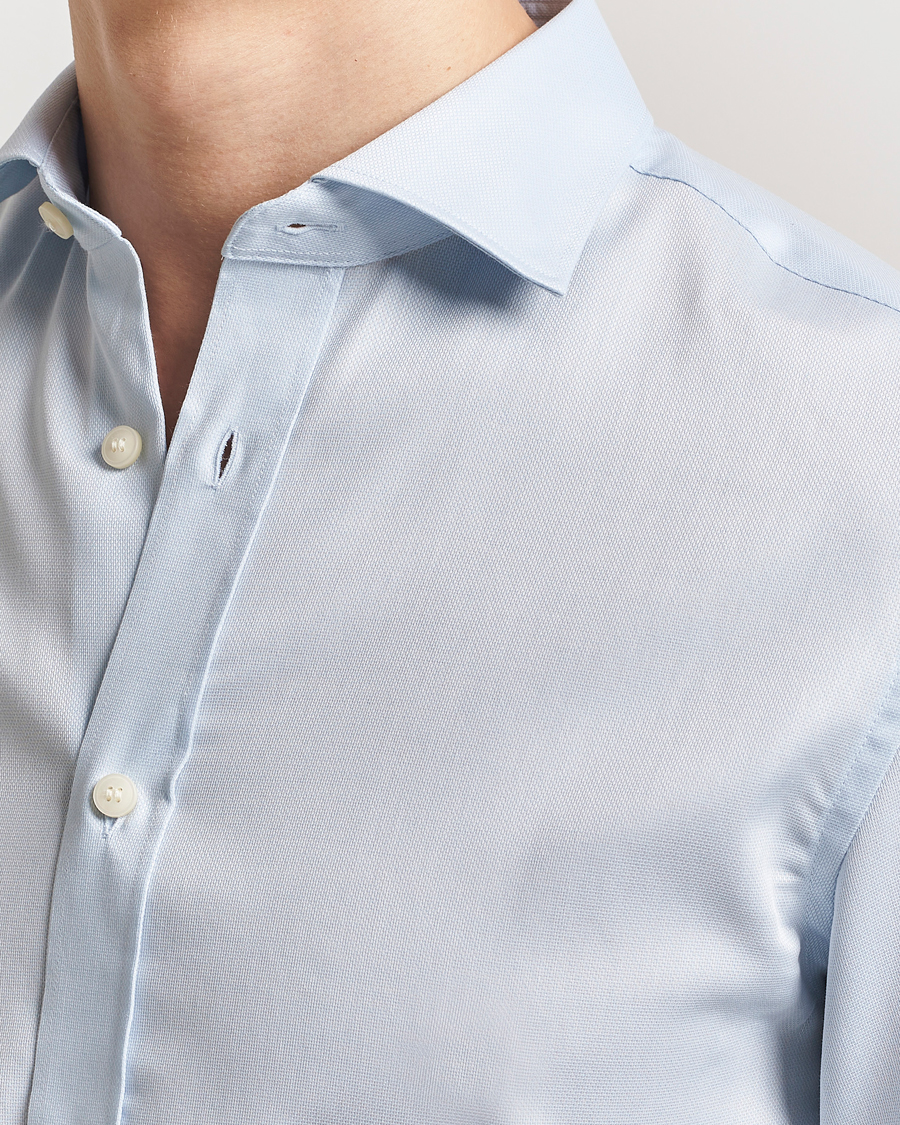 Hombres | Camisas | Tiger of Sweden | Adley Cotton Shirt Light Blue