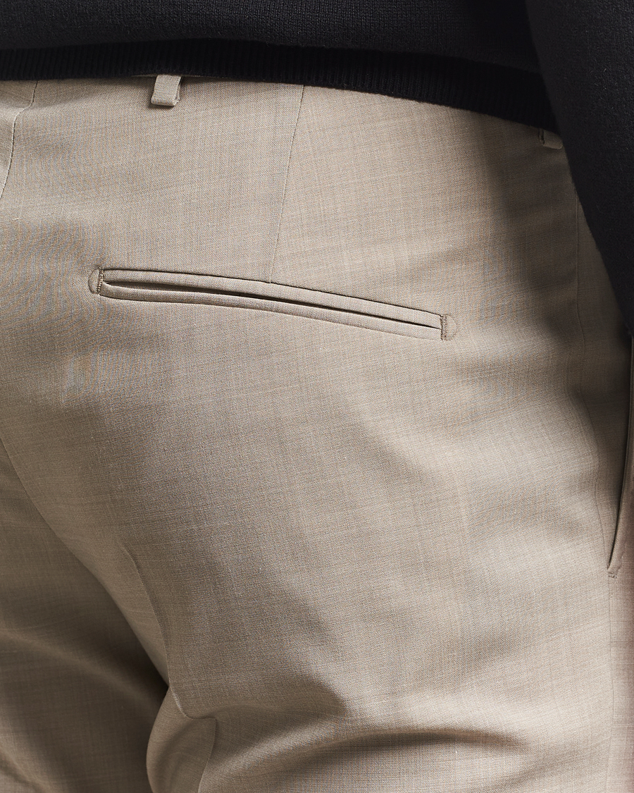 Hombres | Pantalones | Tiger of Sweden | Tenuta Wool Trousers Sand
