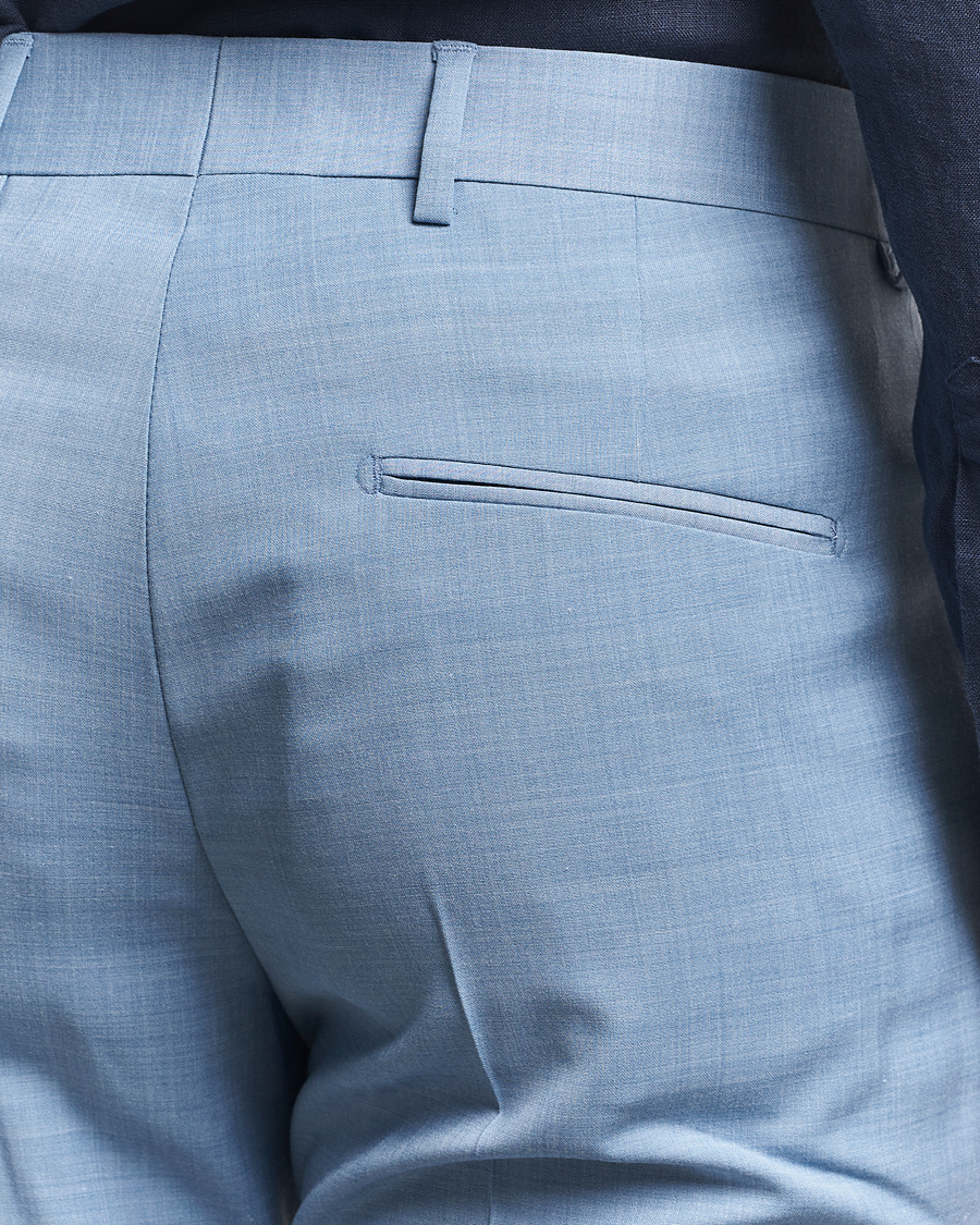 Hombres | Pantalones | Tiger of Sweden | Tenuta Wool Trousers Rustic Blue