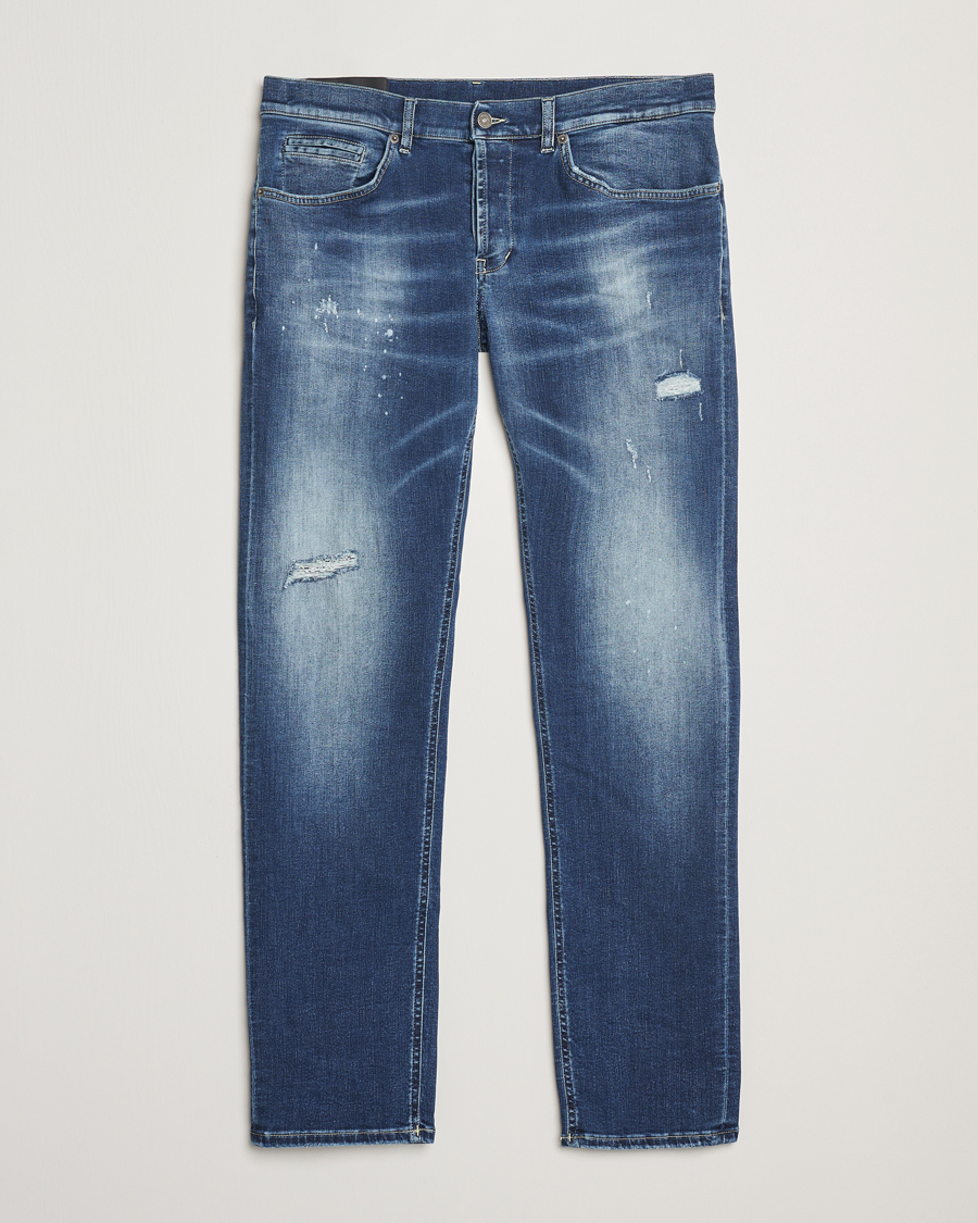 Hombres | Vaqueros | Dondup | George Distressed Jeans Dark Blue