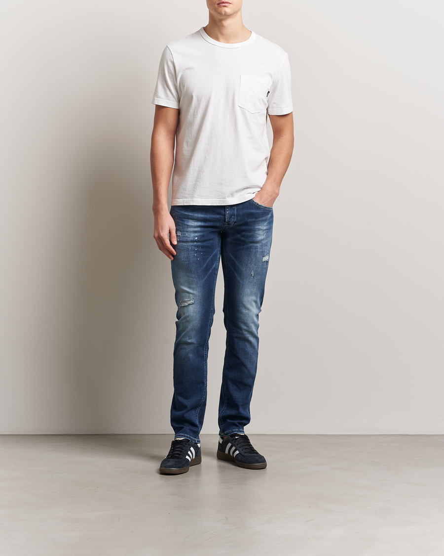 Hombres | Vaqueros | Dondup | George Distressed Jeans Dark Blue