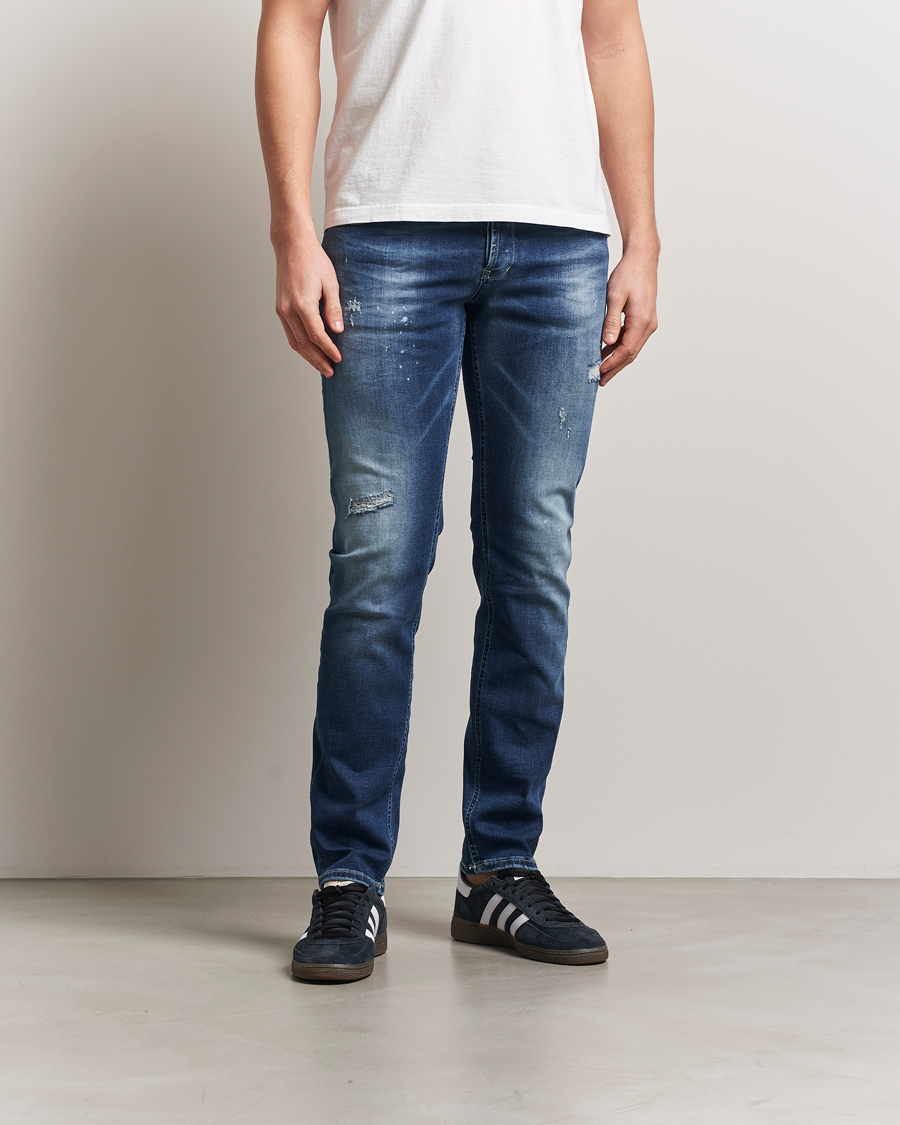 Hombres | Vaqueros | Dondup | George Distressed Jeans Dark Blue