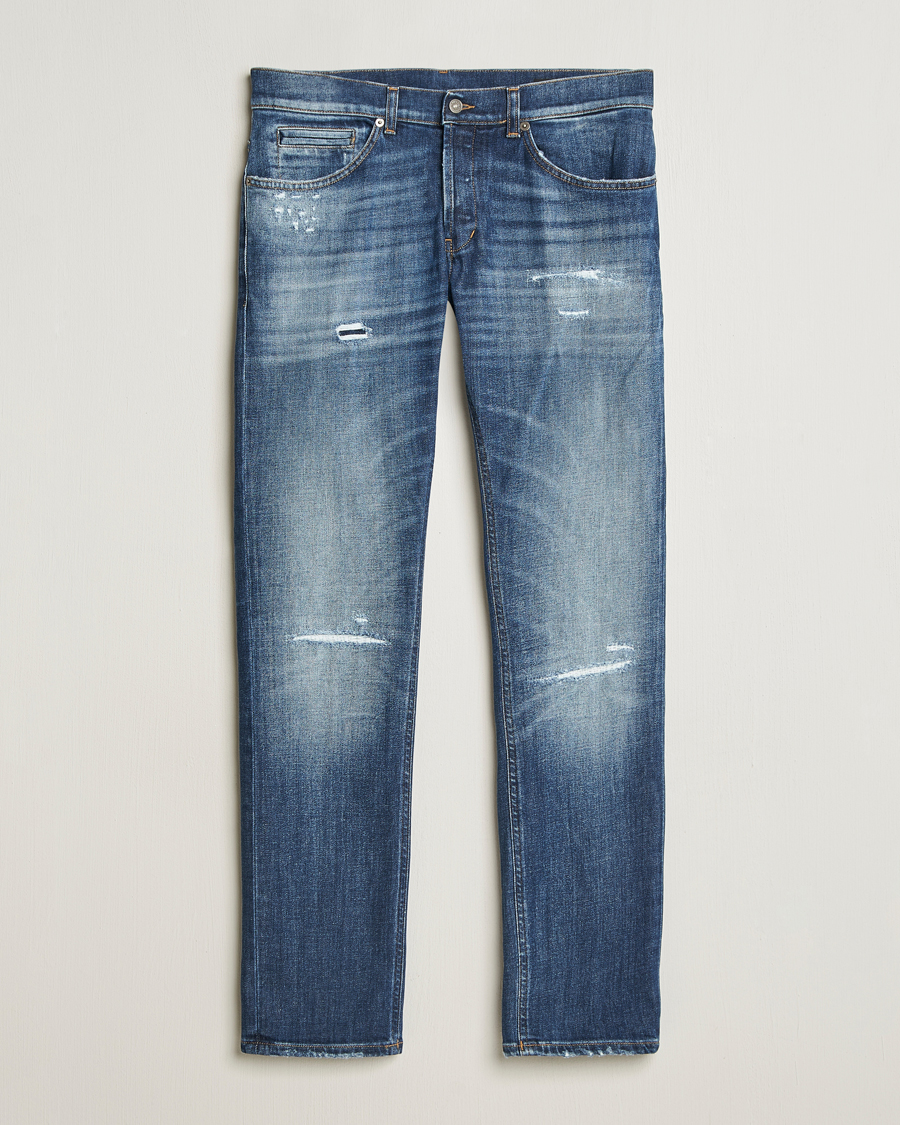 Hombres | Vaqueros | Dondup | George Distressed Jeans Dark Blue