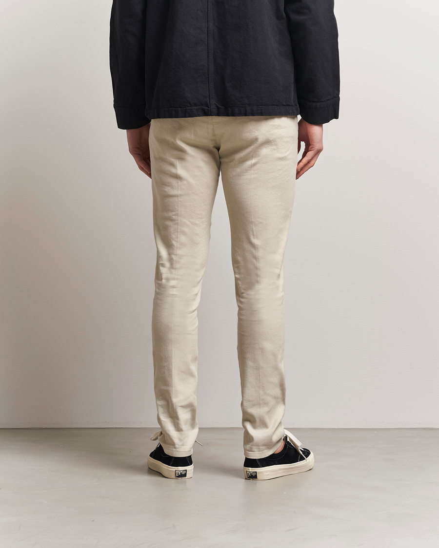 Hombres | Pantalones | Dondup | Gaubert Linen Stretch Chinos Ecru