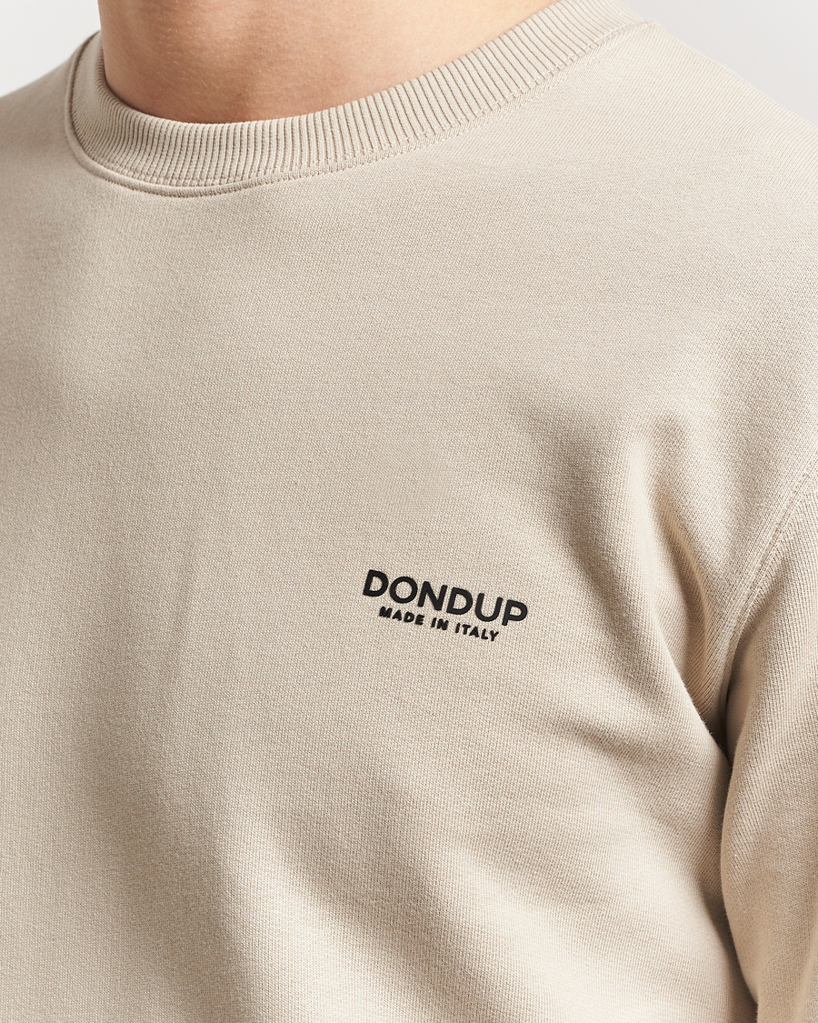 Hombres | Jerséis y prendas de punto | Dondup | Logo Crew Neck Sweatshirt Sand