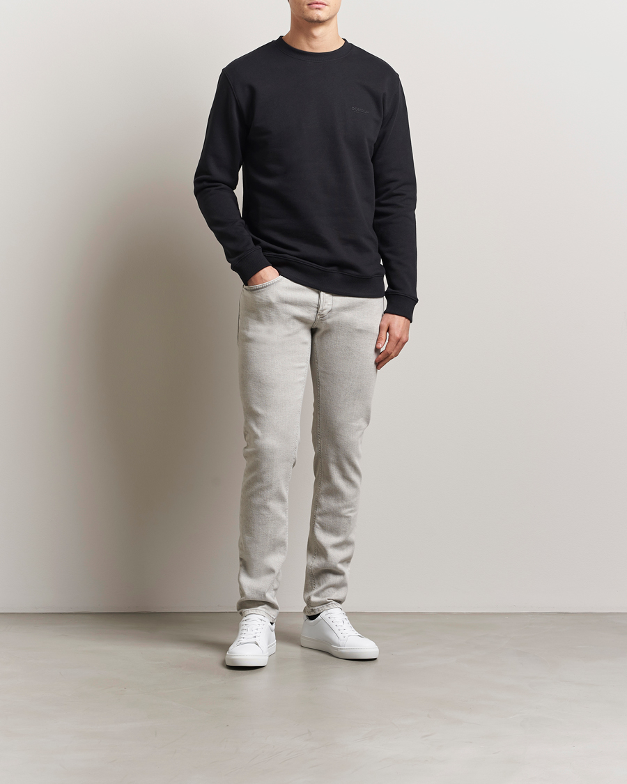 Hombres | Jerséis y prendas de punto | Dondup | Logo Crew Neck Sweatshirt Black