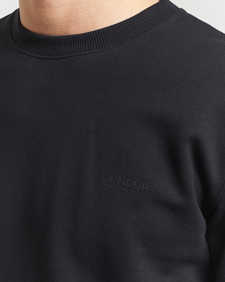 Hombres | Jerséis y prendas de punto | Dondup | Logo Crew Neck Sweatshirt Black