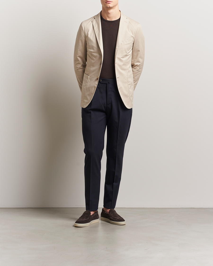 Hombres | Blazers | Boglioli | K Jacket Supima Cotton Blazer Beige