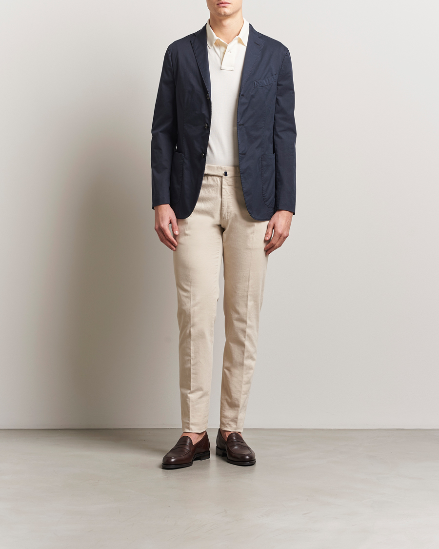 Hombres | Blazers | Boglioli | K Jacket Supima Cotton Blazer Navy